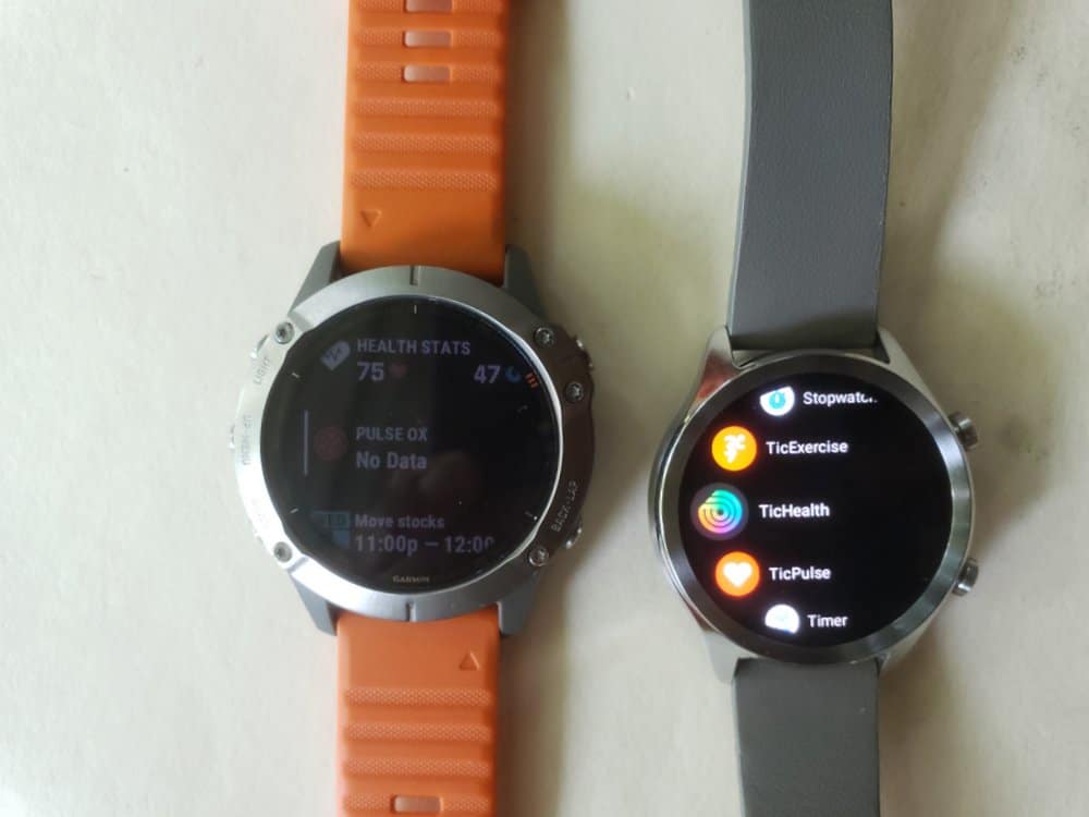 ticwatch c2 vs garmin fenix 6 apps