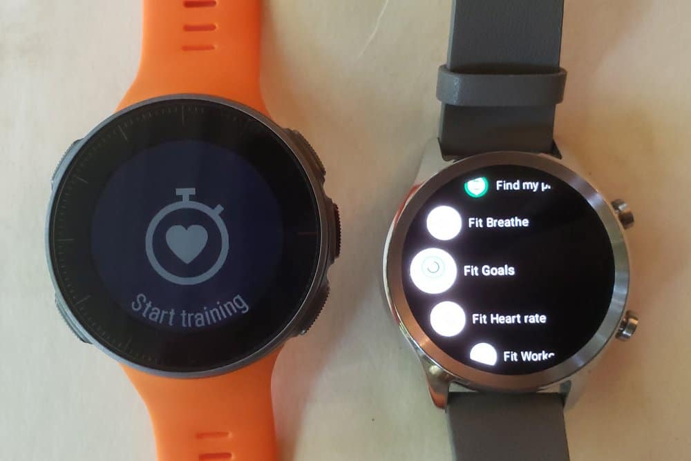 ticwatch c2 vs polar vantage v apps
