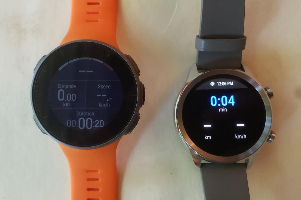 ticwatch c2 vs polar vantage v workout tracking