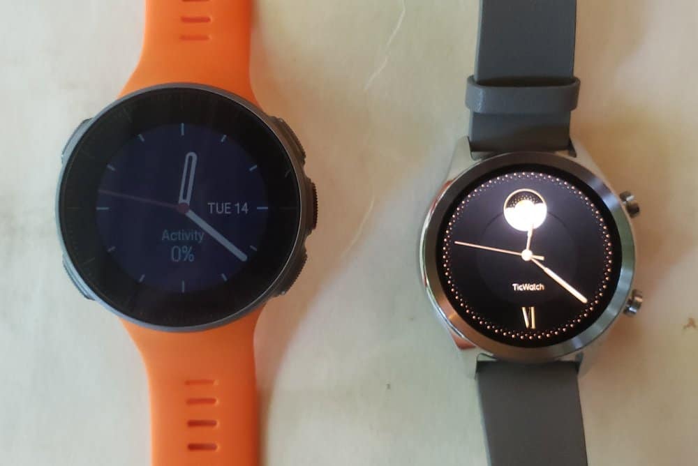 ticwatch c2 vs polar vantage v watch faces