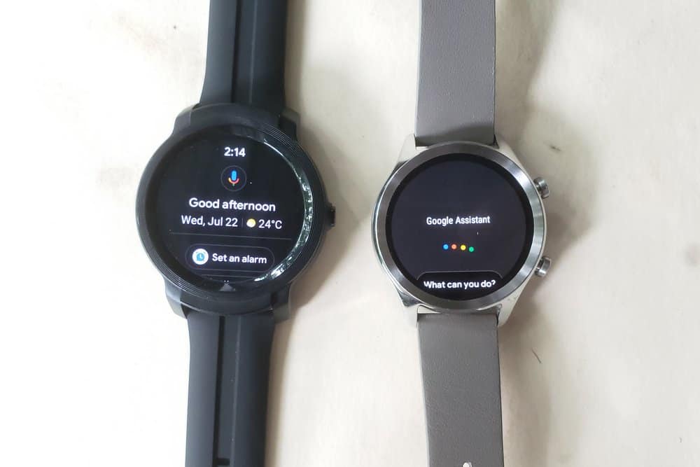 Ticwatch C2 vs Ticwatch E2 google assistant