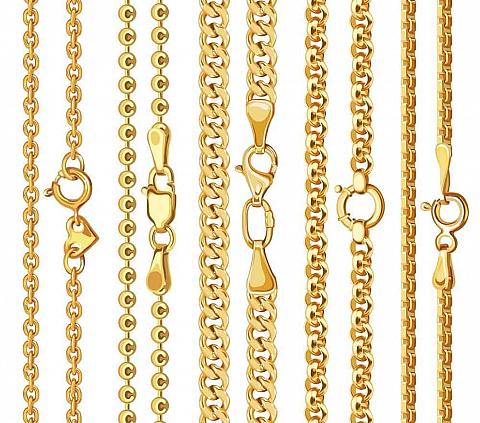 A close look at various clasps.