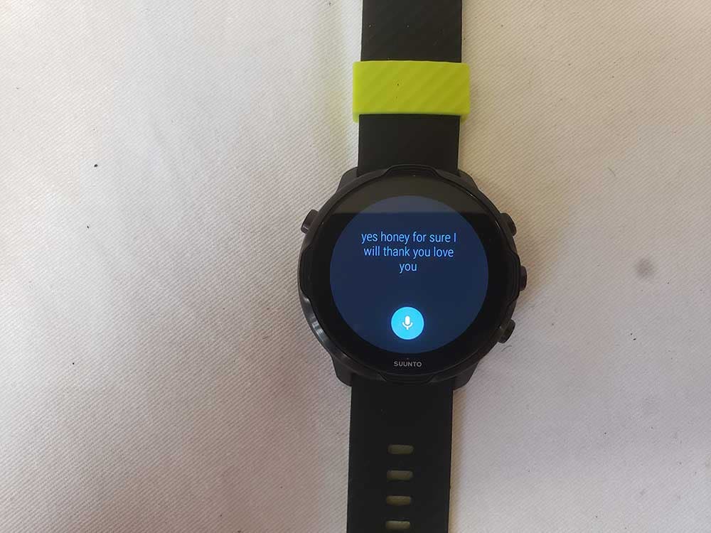Suunto 7 speech to text