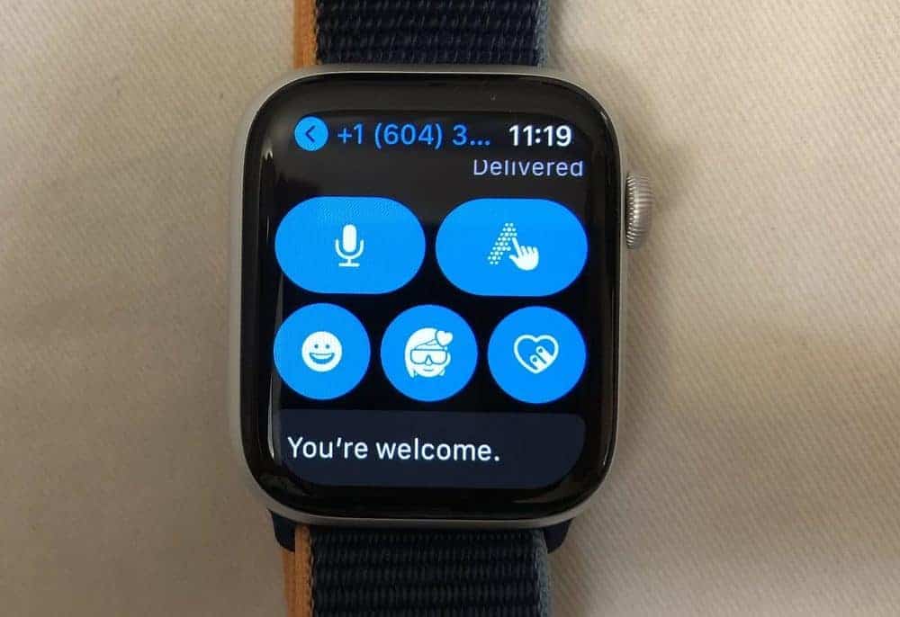 Apple Watch Series 6 input methods