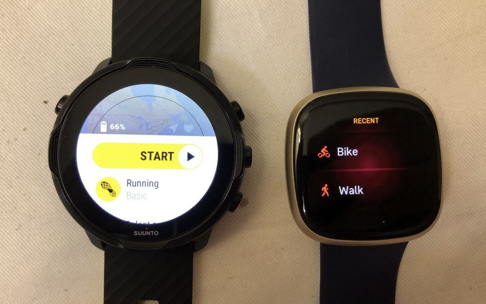 suunto 7 vs fitbit versa 3 workout choices