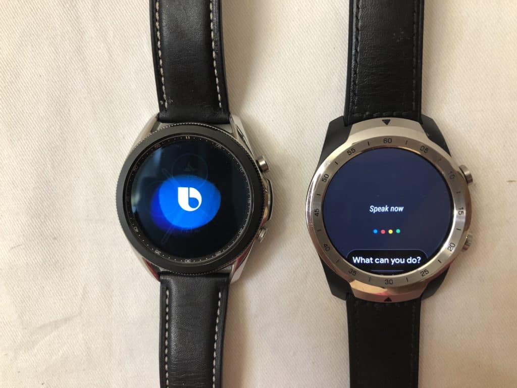 samsung galaxy watch3 vs ticwatch pro voice assistant
