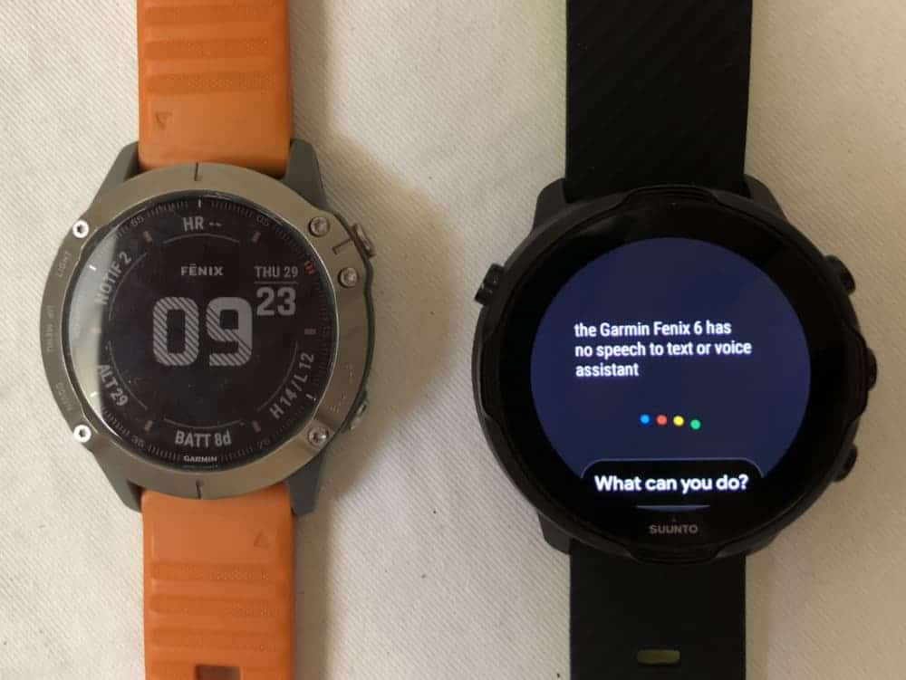 suunto 7 vs garmin fenix 6 voice assistant
