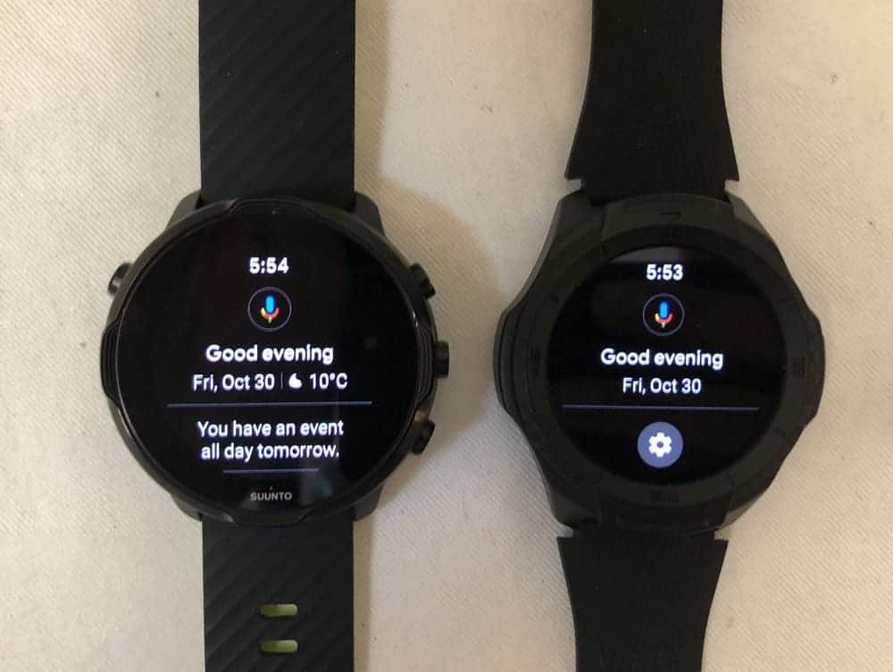 Suunto 7 vs Ticwatch S2 voice assistant