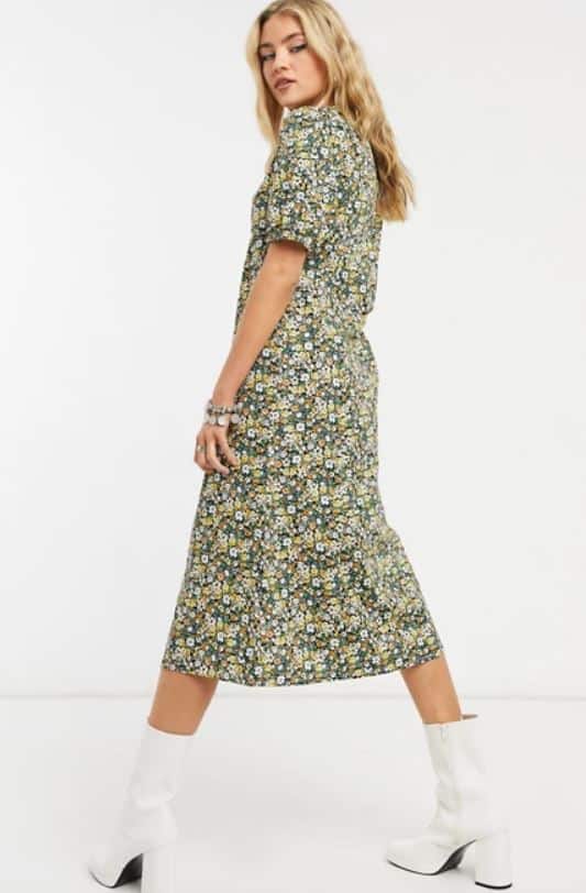 Vila Button Front Midi Dress from Asos.