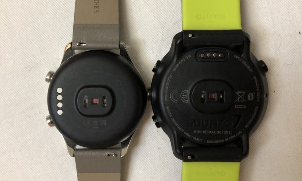 Suunto 7 vs Ticwatch C2 rear