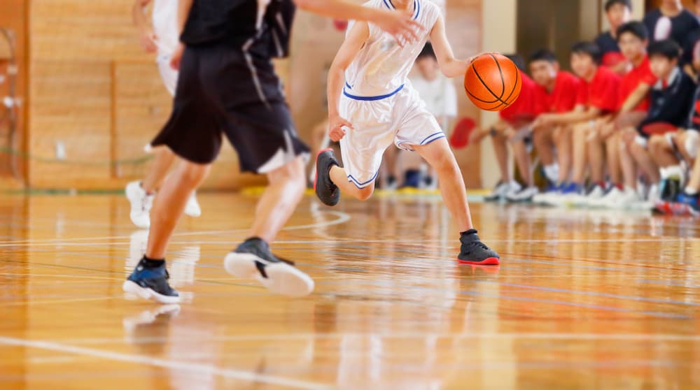 Middle school basketball game