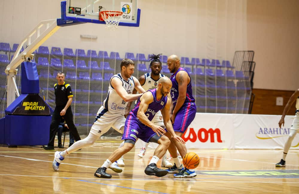 Basketball match of Ukrainian Superleague Parimatch.