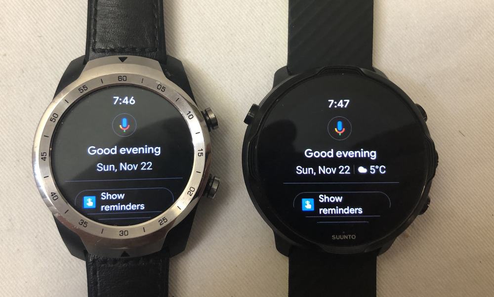 suunto 7 vs ticwatch pro voice assistant