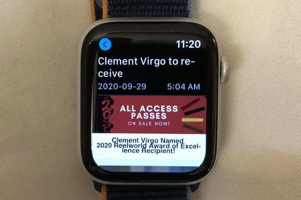Apple Watch Series 6 emails