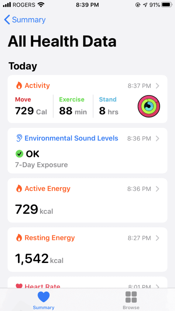 Apple Watch Series 5 app