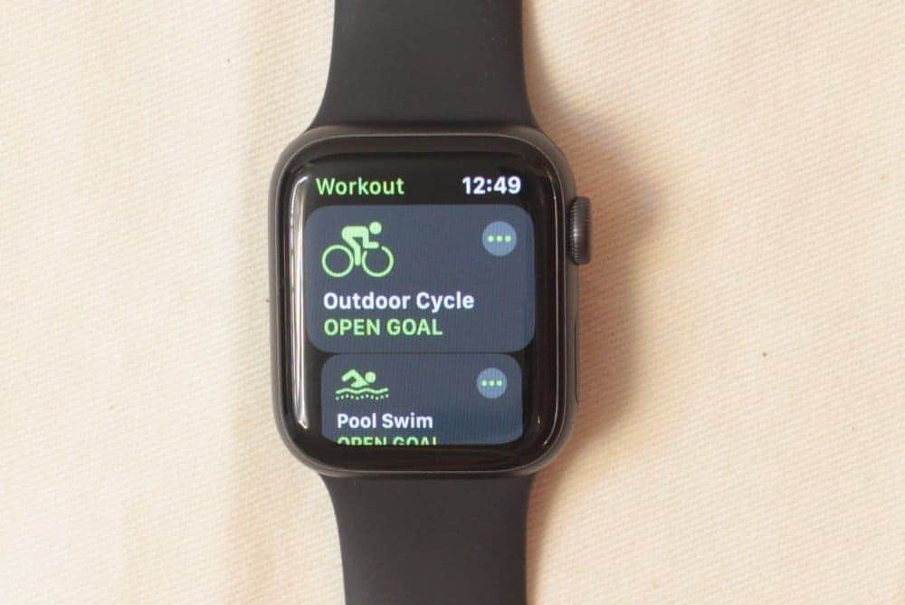 apple watch series 5 workout