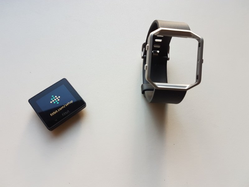 The Fitbit Blaze showcasing the design.