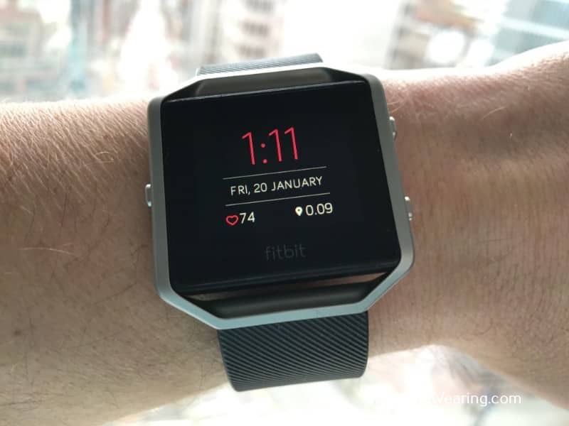 The Fitbit Blaze showcasing the design.