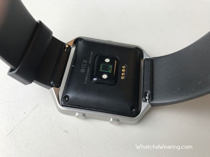 The Fitbit Blaze with charger.
