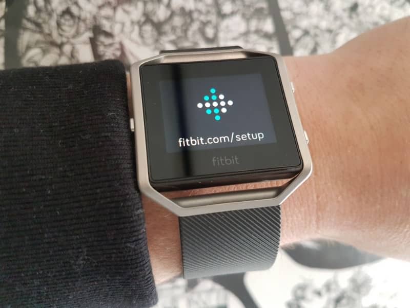 The Fitbit Blaze showcasing the design.