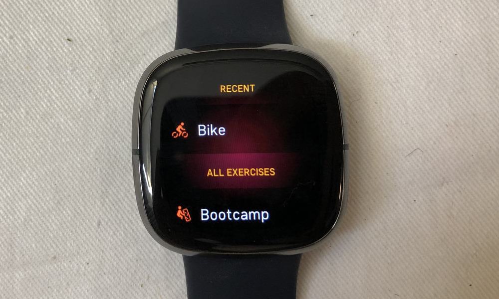 fitbit sense workout tracker