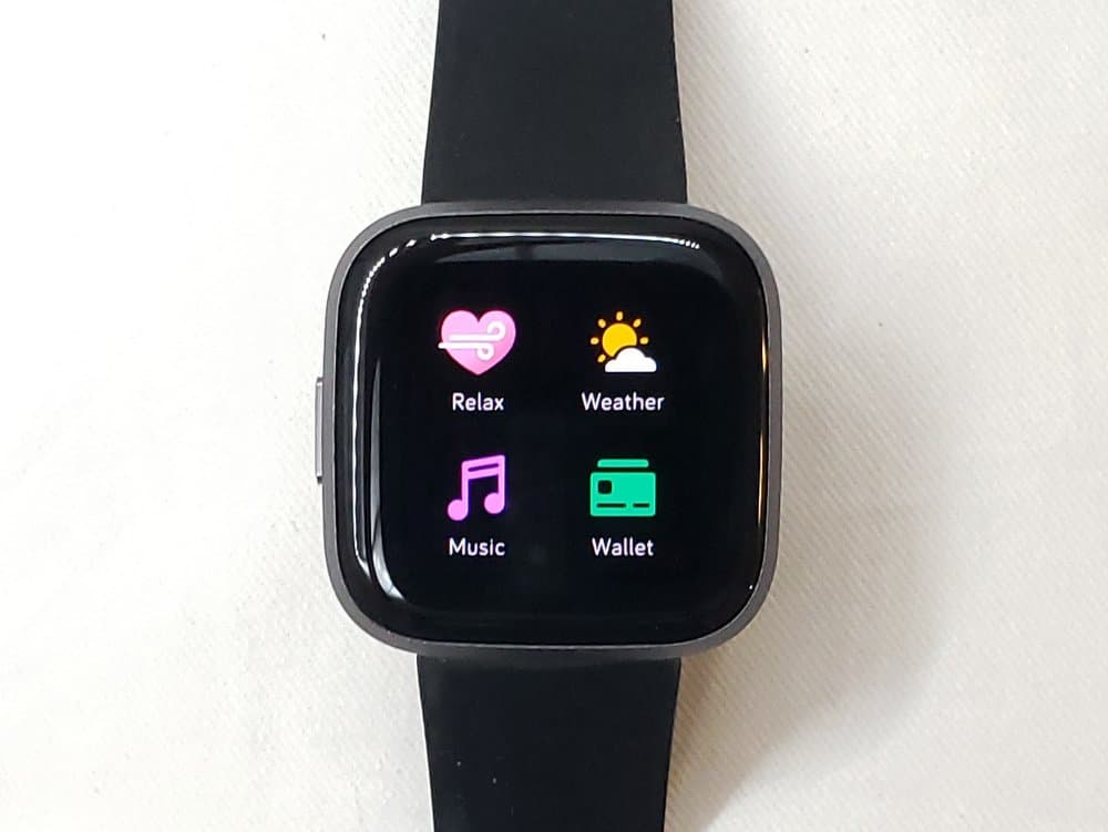 Fitbit Versa 2 second app menu
