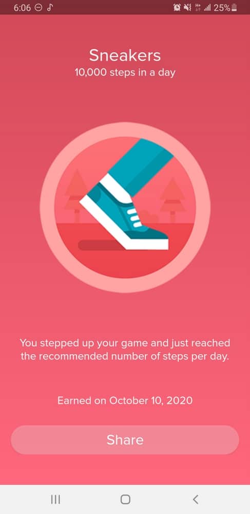 fitbit app award