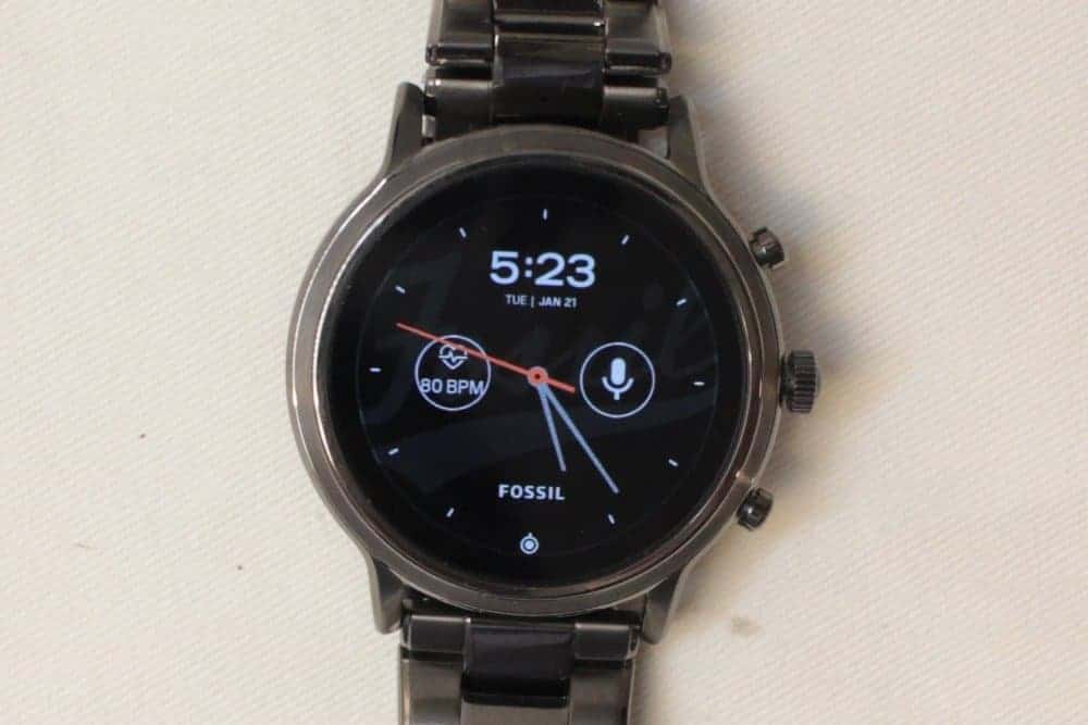 Fossil Gen 5 Carlyle main screen