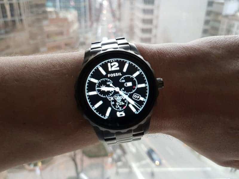 Fossil Q Marshal Smartwatch face.