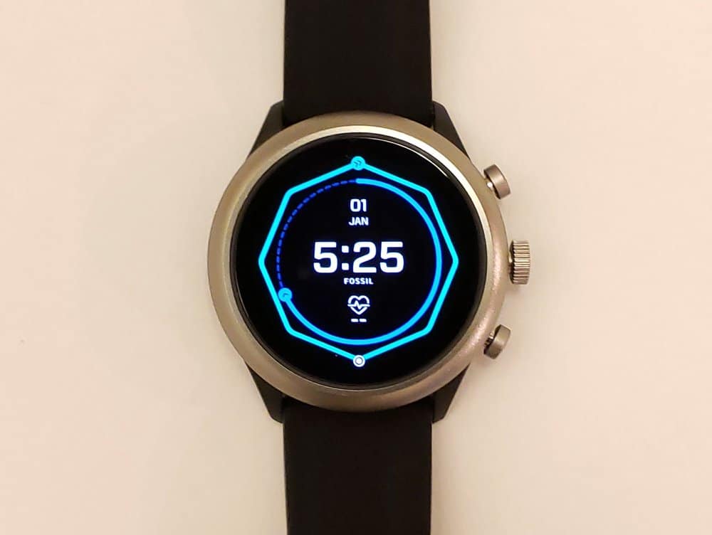 Fossil Sport Smartwatch main screen