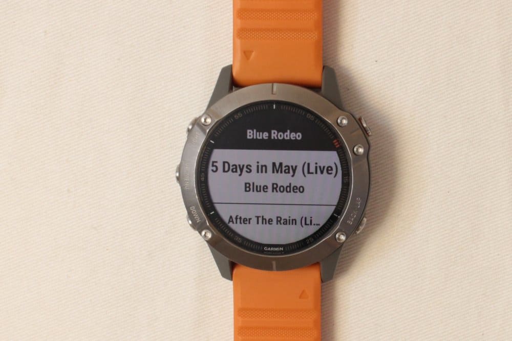 garmin fenix 6 sapphire music