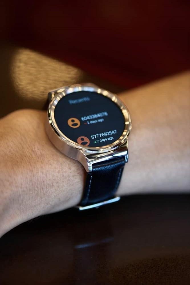 Huawei smartwatch navigation screen