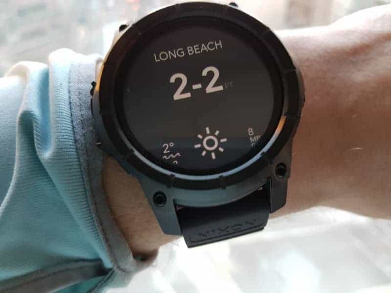 Nixon the Mission Smartwatch Surf Spot Conditions.