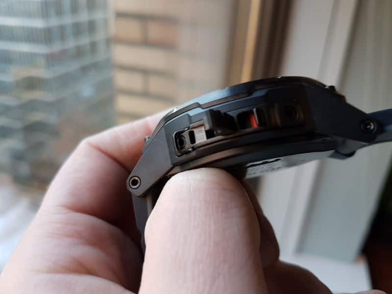 Nixon the Mission Smartwatch mic cover.
