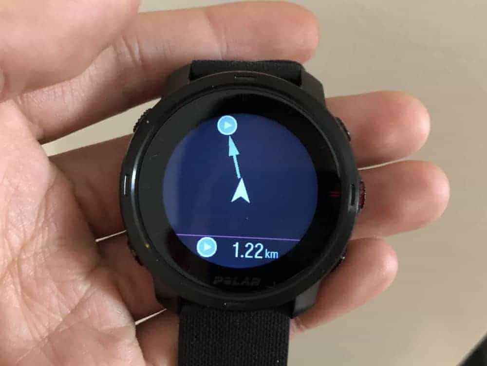 Polar Grit X route guidance