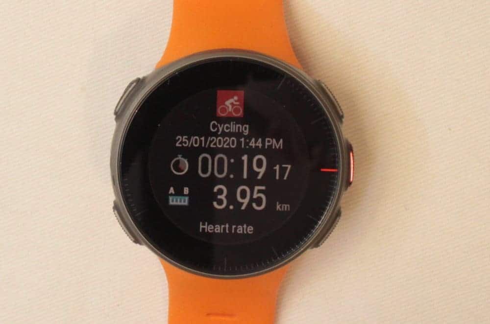 polar vantage v exercise overview