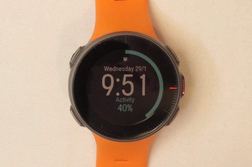 Polar Vantage V activity gauge