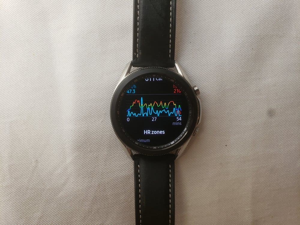 Samsung Galaxy Watch3 heart rate workout tracking