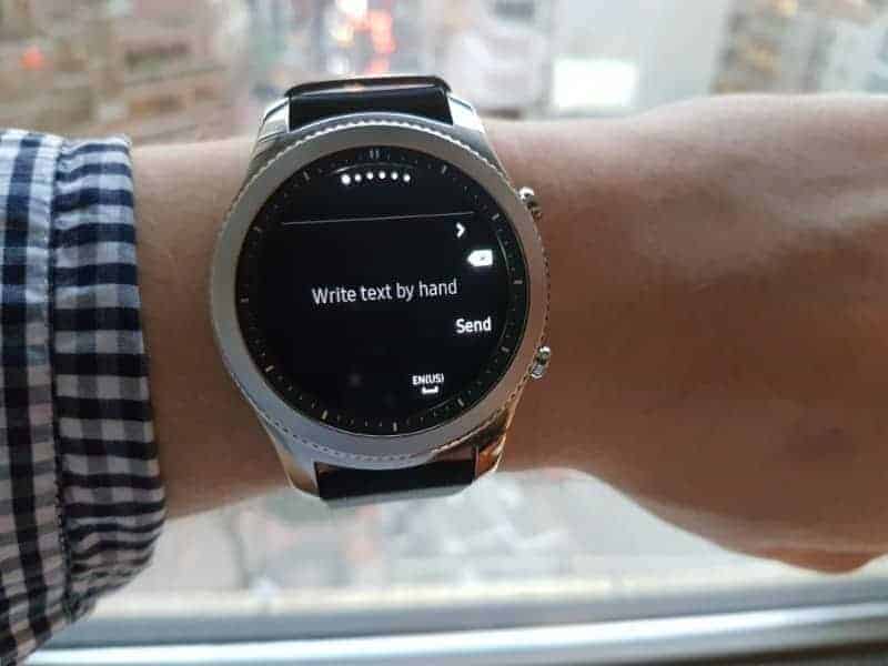 Samsung Gear S3 Text Messages.