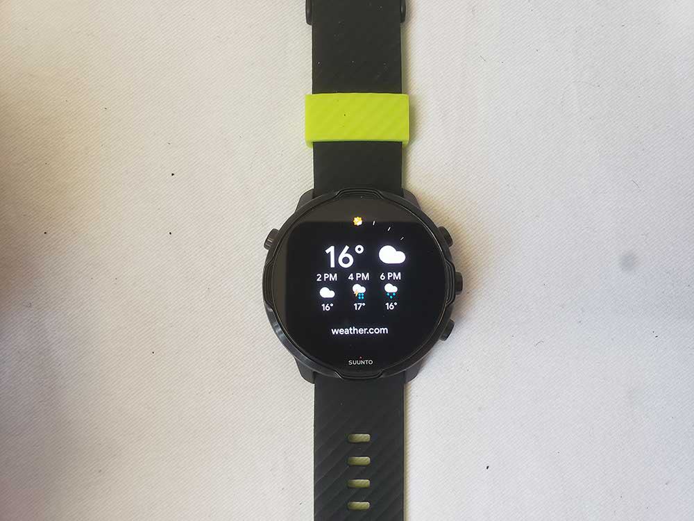 Suunto 7 weather widget
