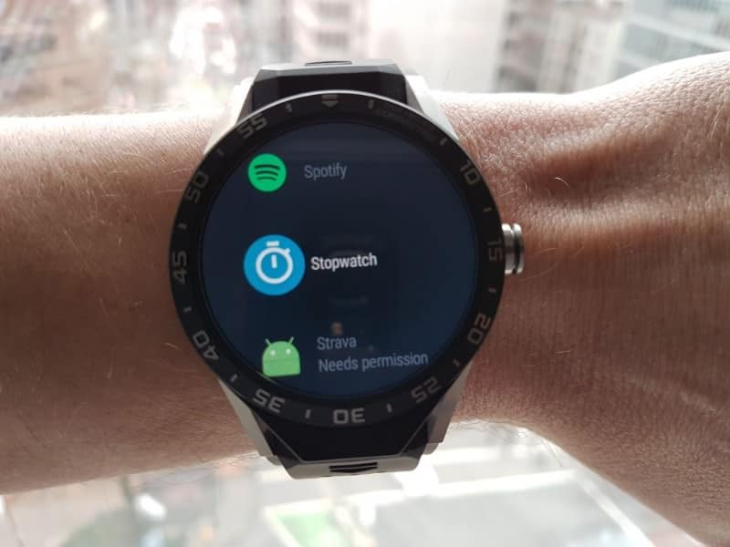 Tag Heuer Connected Smartwatch Microapplications.