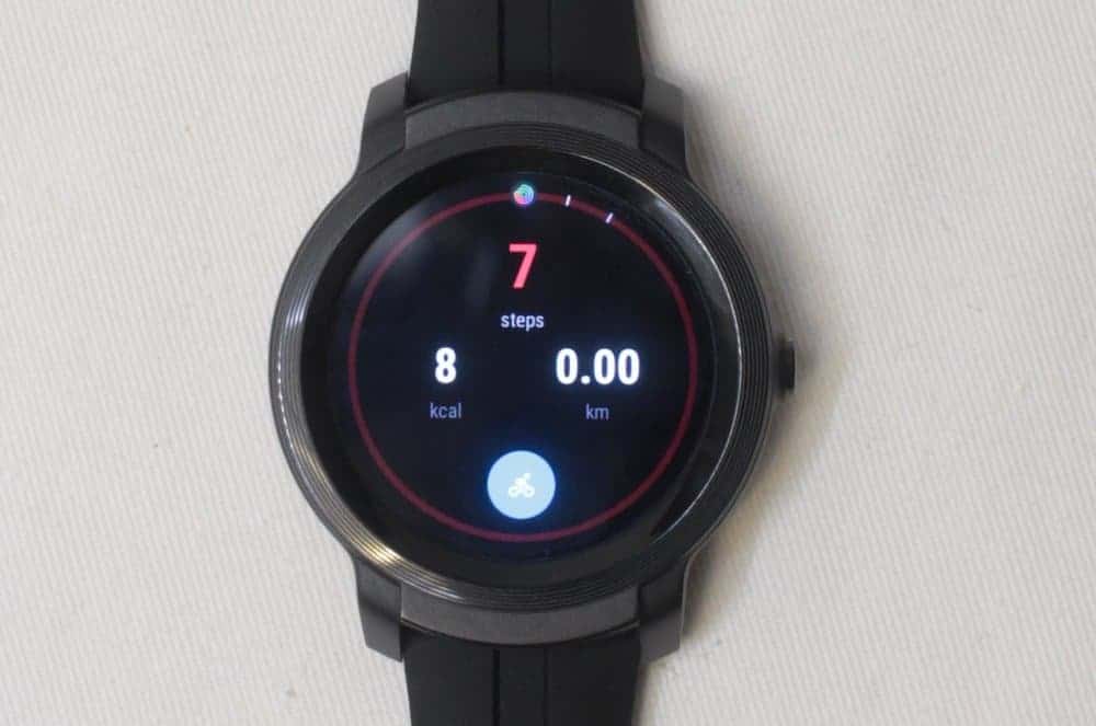 ticwatch e2 step counter