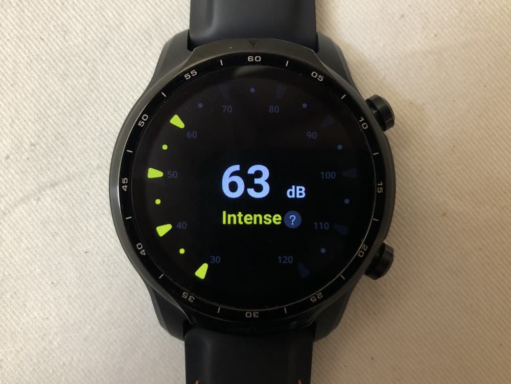 ticwatch pro 3 tichealth noise monitoring