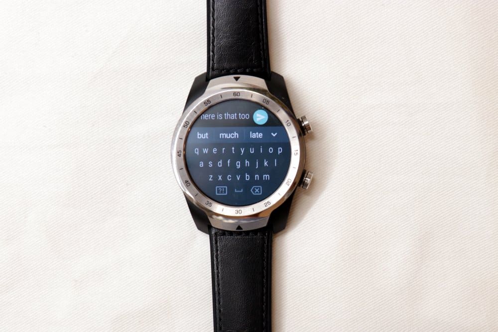 Ticwatch Pro texting