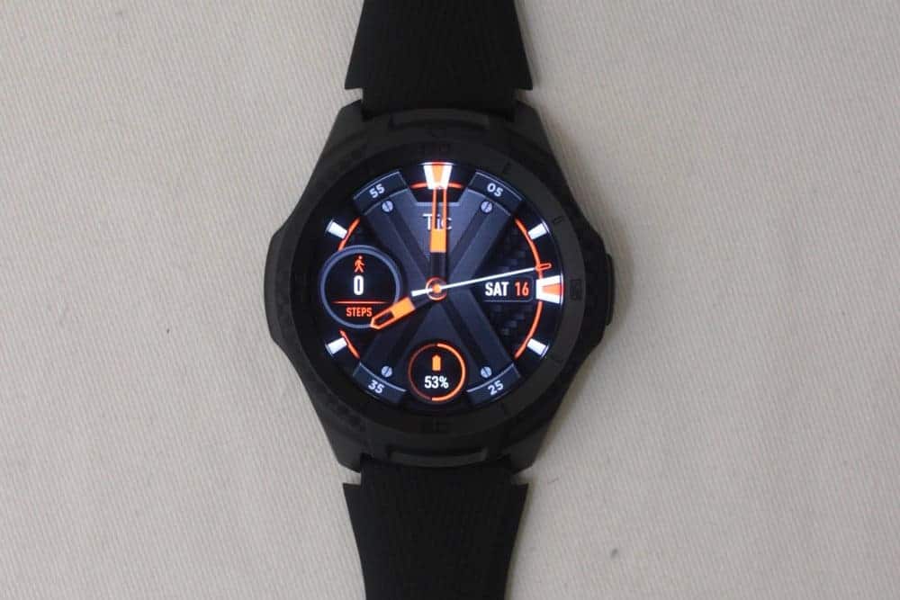 ticwatch e2 main screen