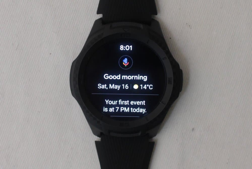 ticwatch e2 google assistant screen