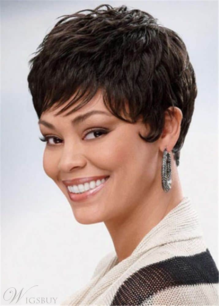Boycuts Hair Cropped Synthetic Wavy Wig from WigsBuy.