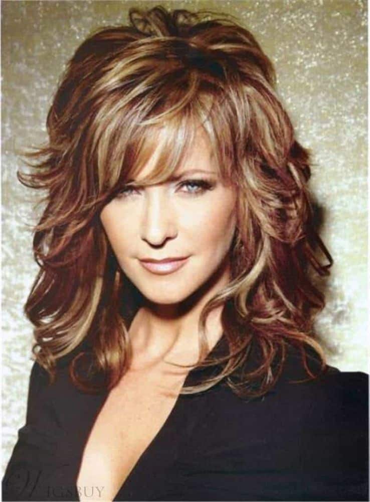 Long Layered Wavy Mixed Red from Wigsbuy.