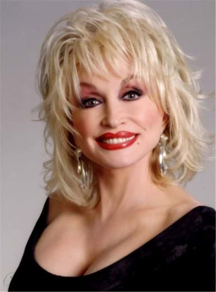 Dolly Parton Blond Mid-Length from Wigsbuy.