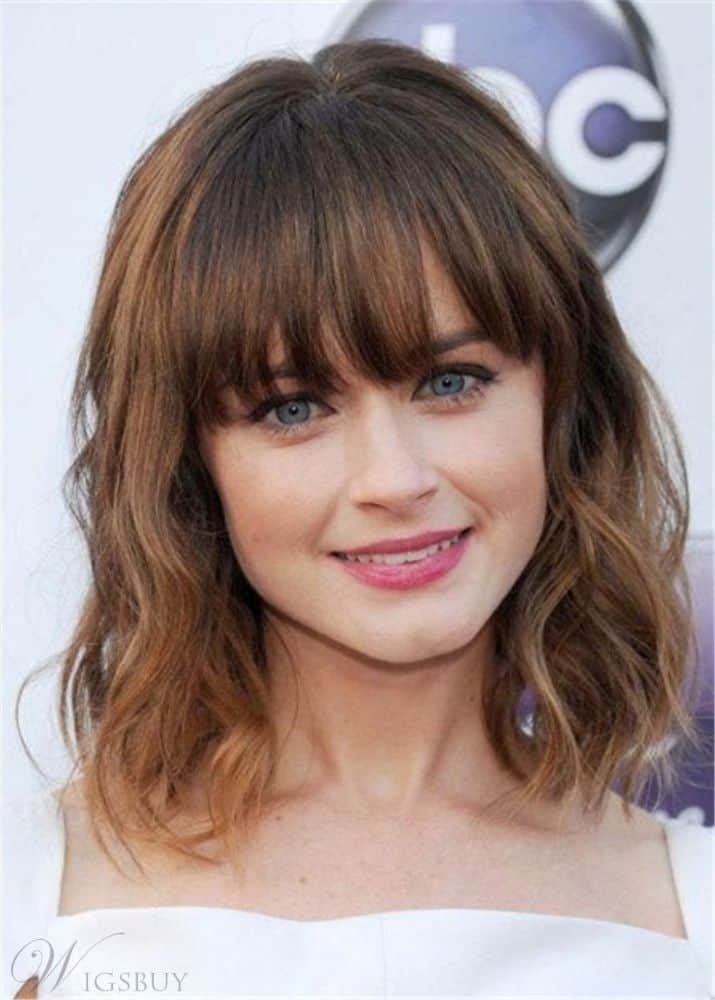 Fringe Hairstyles Medium Bob Synthetic Hair from WigsBuy.
